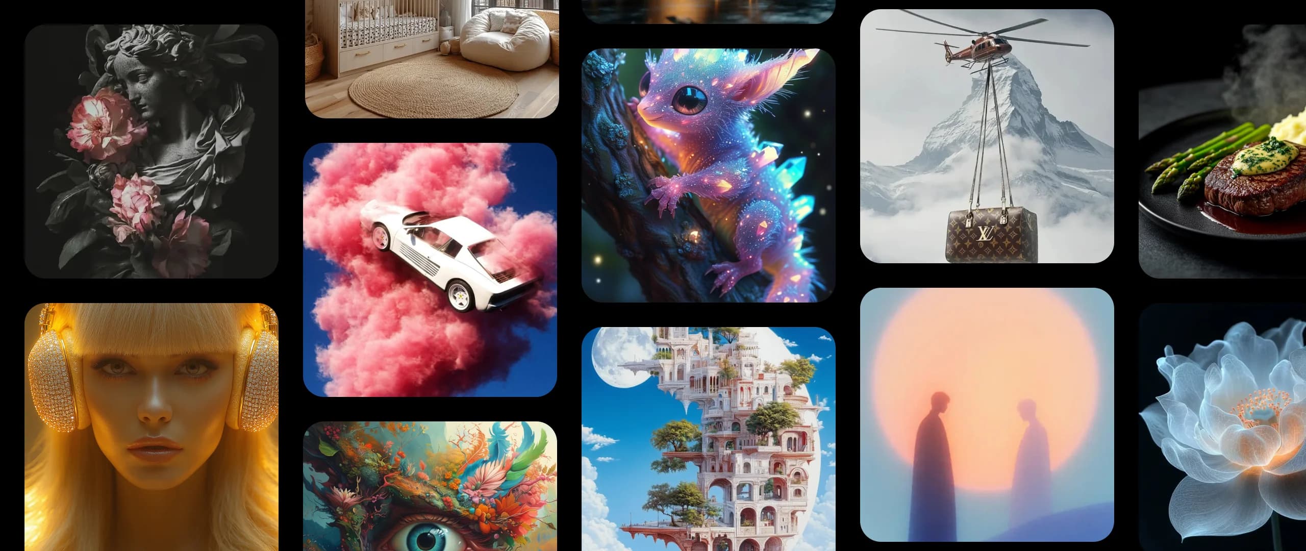 AI generated media library